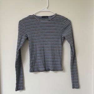 Ribbed long sleeve tee